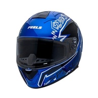 Capacete Peels Spike 2 STK Azul Metalizado Brilhante: Segurança e Estilo para Sua Pilotagem - imagem 3