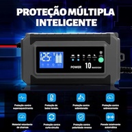 Carregador de Bateria 12V Inteligente: Reparo Automático para Carro e Moto - imagem 5