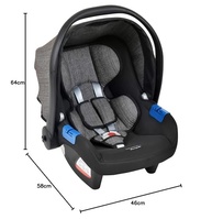 Bebê Conforto Touring X Burigotto Mesclado Preto: Segurança e Conforto em Cada Viagem - imagem 3
