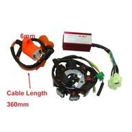 Kit Completo: Estator Magneto 8 Polos, Bobina Ignição e CDI AC para Motores GY6 125cc/150cc (ATV, Go Kart, Moped, Scooter) - imagem 4