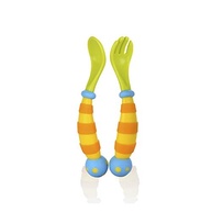 Talheres Divertidos Nuby Azul - Seguros, Ergonômicos e Livres de BPA - imagem 2
