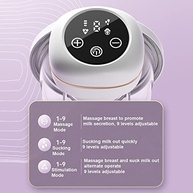 Bomba de Tirar Leite Portátil com 3 Modos e 9 Níveis de Sucção | Conforto Mãos Livres e Livre de BPA - imagem 5