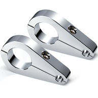MoKitDora Braçadeiras Cromadas 2,5cm para Cabos de Acelerador e Embreagem Harley | Clipes de Freio Universais - imagem 1