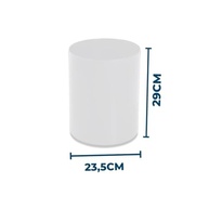 Lixeira Plástica Branca 12L Redonda - Elegância e Praticidade para seu Espaço - imagem 3