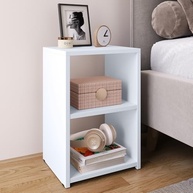 Mesa de Cabeceira com Nicho Basic New Bide – Design Compacto e Estilo Retrô em Branco - imagem 3