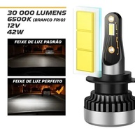 Kit Farol Ultra Led Slim H4 Iron Dakar 30000lm 6500K: Iluminação Brilhante e Duradoura - imagem 2