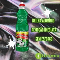 Kit 3 Brilha Alumínio Tradicional Unimix 500ml - Limpa e Dá Brilho em Utensílios de Alumínio - imagem 4