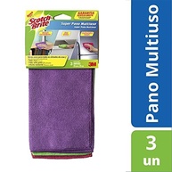 3M Super Pano Multiuso Scotch-Brite – Lavável, Reutilizável e Superabsorvente | 3 Unidades com Cores Diferentes - imagem 3