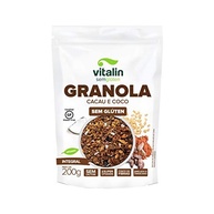 Granola Sem Glúten Cacau e Coco 200g - Vitalin - imagem 2