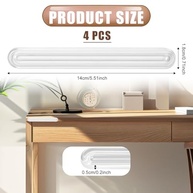 Protetor de Parede Longo 4 Peças: Proteção Transparente e Elegante para Portas e Cadeiras - imagem 3