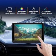 GPS Automotivo EVGATSAUTO 9" para Caminhões e Carros com Navegação Inteligente e Alertas de Segurança - imagem 4
