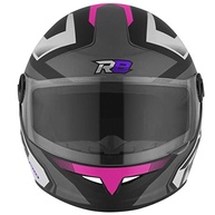 Capacete Fechado Pro Tork R8 Pro Fosco Preto e Rosa - Segurança e Estilo para Você! - imagem 4