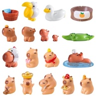 Conjunto 18 Mini Estatuetas de Capivara em Resina - Decoração Charmosa para Carro, Mesa e Presente - imagem 2