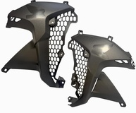 Carenagem Lateral XRE 300 ABS Design Colmeia Preto Par - Estilo e Proteção - imagem 1
