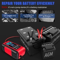 Carregador Inteligente E-FAST 10A: Potencialize Baterias 12/24V (LiFePO4, Chumbo-Ácido, AGM) para Carros, Caminhões, Motos e Mais! - imagem 5