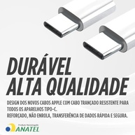 Cabo USB-C 2 Metros 60W Turbo: Carregamento Rápido e Durável para iPhone, Samsung, Xiaomi e Mais! - imagem 5