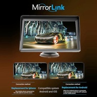 Reprodutor Multimídia Namolit 7" para Carro: Android Auto, Mirror Link, Wi-Fi e Bluetooth 5.1 - imagem 5