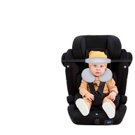 Kit Almofada de Pescoço e Faixa de Apoio para Bebê em Cadeirinha de Carro - Conforto e Segurança Cinza - imagem 2
