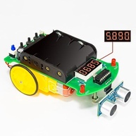 MERIGLARE Kit Robótica DIY: Carro Inteligente com Sensor Ultrassônico e Prevenção de Obstáculos - imagem 4