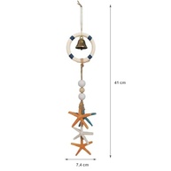 Decoração Náutica para Casa de Praia - Boia Decorativa com Sino e Estrelas do Mar - imagem 3