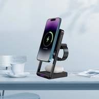 Carregador 3 em 1 Sem Fio: iWatch, AirPods e Celular - imagem 3