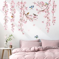 Decalques de Parede Flor de Cerejeira - Adesivos Decorativos para Sala, Quarto e Escritório - imagem 1