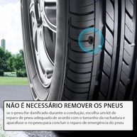Kit Reparo Pneu 100 Plugues Borracha + Chave Fenda - Carro e Moto - imagem 5