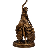Estátua Cigana Dançando em Cobre Antigo - Decoração Cultural e Encantadora - imagem 1