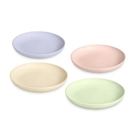 Kit com 4 Pratos de Fibra de Bambu | Sustentáveis, BPA-Free e Resistentes - imagem 1