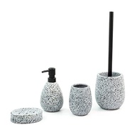 Oikos - Escova Sanitária com Suporte de Cerâmica Granulado Cinza | Design Moderno e Higiene Total - imagem 4