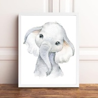Quadros Decorativos Safari Aquarela - Kit com Vidro e Madeira para Ambientes Modernos - imagem 3