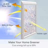 Adesivos de Vinil 3D para Privacidade com Controle de Calor e Proteção UV - 29 x 192 cm - imagem 4