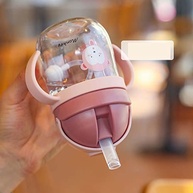Copo com Canudo Peso para Bebê 250ml - À Prova de Vazamento, Seguro e Divertido - imagem 3