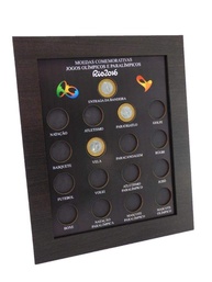 Quadro Porta Moedas Olimpíadas com Imã e Vidro - Decore e Organize com Estilo Esportivo - imagem 1