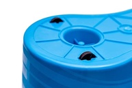 Mop Esfregão Giratório Inox com Rodinha e Refil Azul - Limpeza Fácil e Eficiente - imagem 4