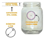 Kit 24 Potes de Vidro 267ml com Tampa BPA Free - Ideal para Leite Materno e Papinhas - imagem 5