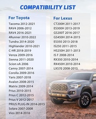 Luz de Neblina LED KEWISAUTO: Ilumine Sua Toyota Tacoma, 4Runner, Tundra e Mais com Segurança e Estilo! - imagem 3