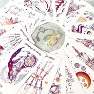 Tarot Romântico Galáctico com Guia - 78 Cartas + Acessórios Premium para Iniciantes e Amantes de Tarot - imagem 5