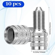 10 Tampas de Válvula de Pneu em Metal com Vedação Dupla: Segurança e Estilo para Seu Veículo - imagem 3