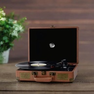 Vitrola Maleta Retrô Bluetooth: Reviva o Vinil com Estilo Vintage e Som de Qualidade - imagem 3