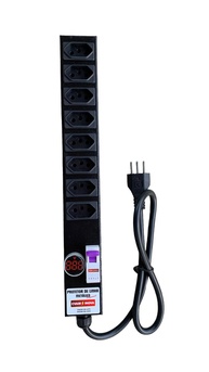 Filtro de Linha 8 Tomadas 20A com Voltimetro e Disjuntor CVAM: Segurança e Controle para Seus Equipamentos - imagem 1