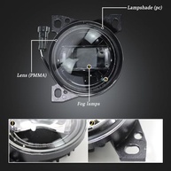 Faróis de Neblina LED Pretos para Peterbilt 579/587 e Kenworth T660 (2013-2021) - Par Completo - imagem 3