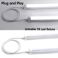 Kit 4 Cabos Conectores 1.8m T5 T8 LED: Expanda e Conecte Suas Luminárias com Segurança - imagem 5