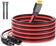 Cabo Extensor Solar XT60 3m 12AWG: Conexão Segura para Baterias LiFePO4 e Geradores Portáteis - imagem 2