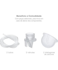 NUK Bomba Elétrica Comfort Single Branco - Extração Confortável e Natural - imagem 5