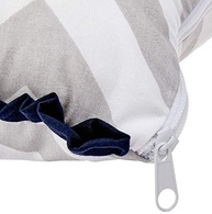 Apoio para Amamentação Biramar Baby Brooklyn Chevron Cinza/Marinho - Conforto e Estilo para Mães Modernas - imagem 3