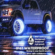 Anel de LED para Rodas de Caminhão e Carro: 2592 LEDs Brilhantes, IP67 e Controle RF - imagem 4