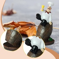 Escultura de Resina de Chef Decorativa - Figura Criativa para Cozinha e Restaurante - imagem 4
