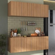 Kit Armário de Cozinha com 8 Portas Rustic - Design Moderno e Resistente - imagem 3