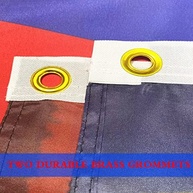 Bandeira da Ucrânia 9x1,5m com Tridente - Poliéster Premium, Costura Dupla e Argolas de Latão - imagem 4